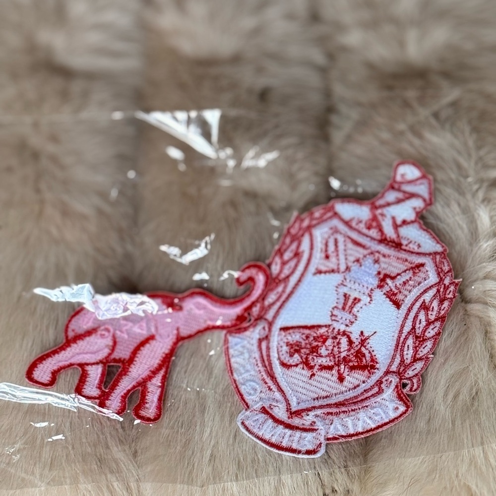 Red and White Delta Accessory Patches - Picture 2 of 2